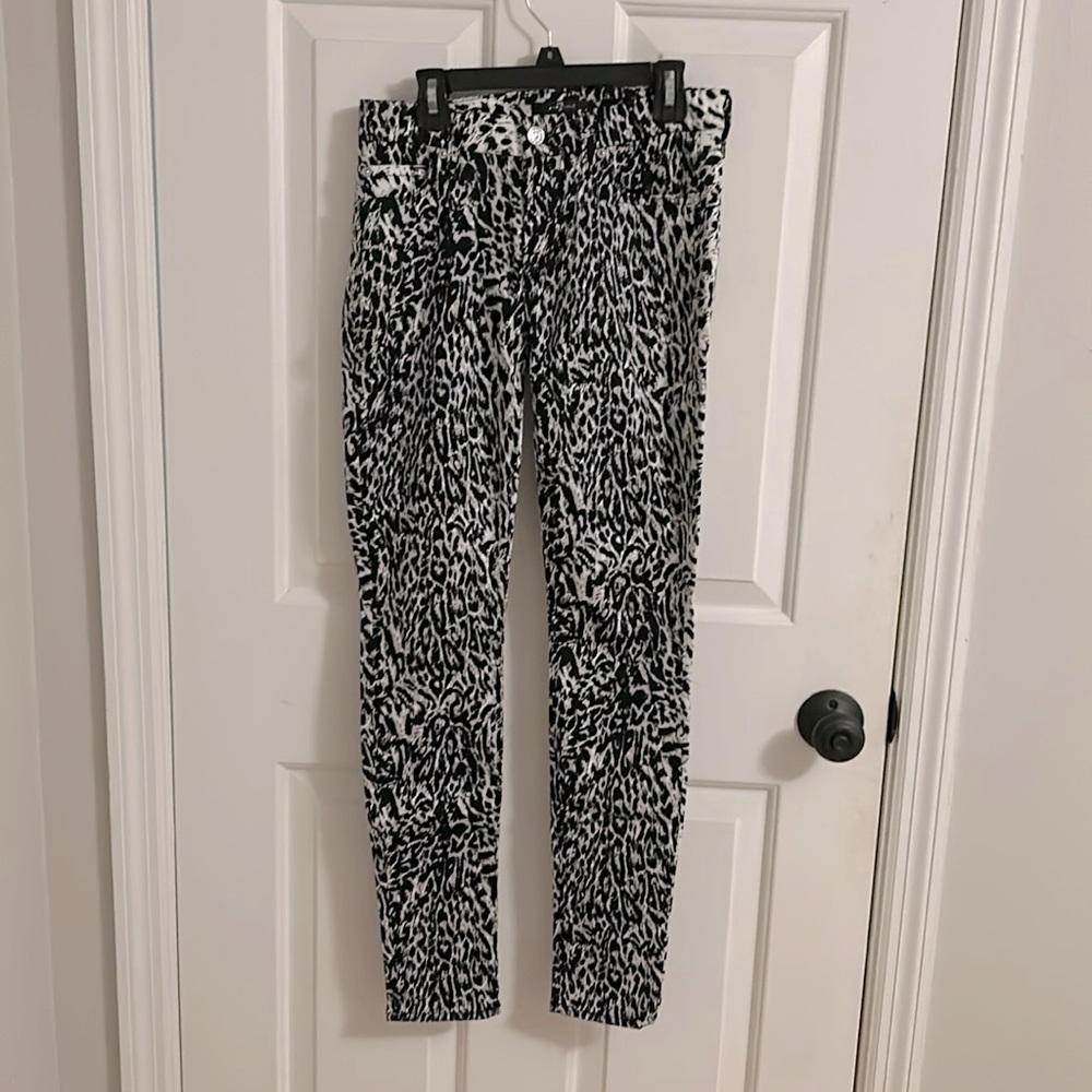 7 for all mankind leopard pants